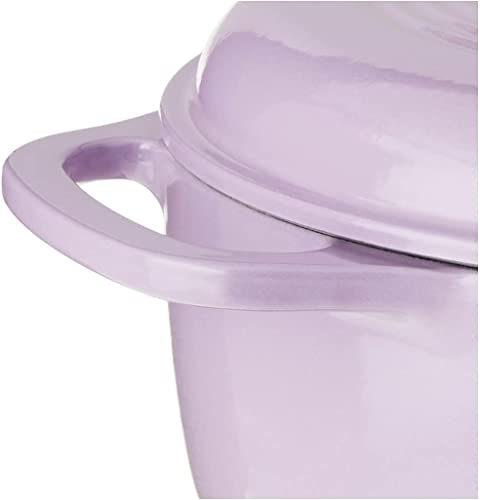 7.5 Quart Enameled Cast Iron Oval Dutch Oven with Lid