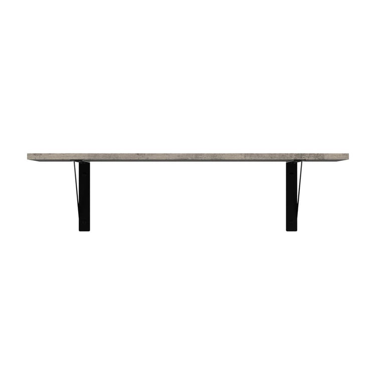 Wall Shelves 23.6" Long Floating Shelves with Metal Brackets (2 Count)