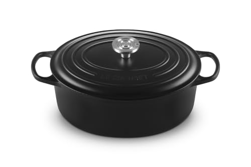Enameled Cast Iron Oval Dutch Oven