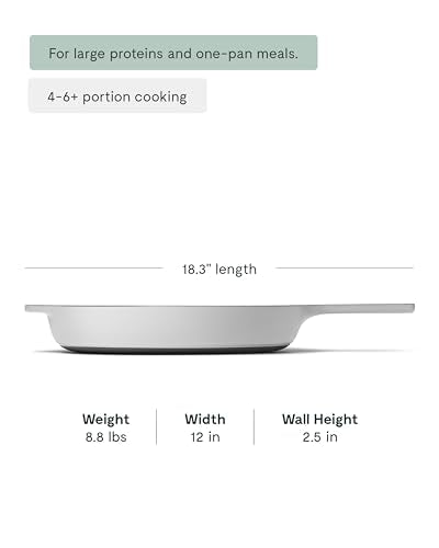 12" Cast Iron Skillet Pan