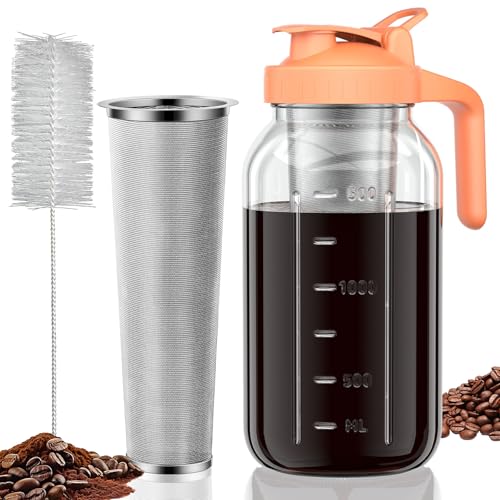 Cold Brew Coffee Maker (64 Ounces / Orange)