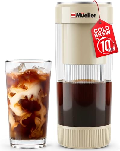 Mueller RapidBrew Cold Brew Coffee Maker (Cappuccino Beige)
