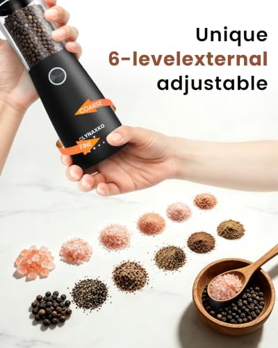 Electric Salt and Pepper Grinder Set