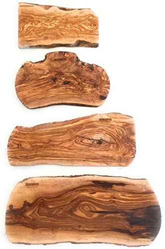 20" Rustic Handmade Bark Edge Olive Wood Charcuterie Board by Orchard Hardwoods