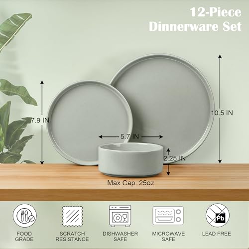 Stoneware Dinnerware Sets (12 Count)