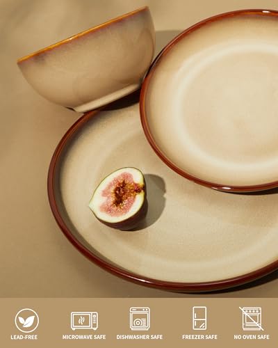 Ceramic Dishes Set for 8