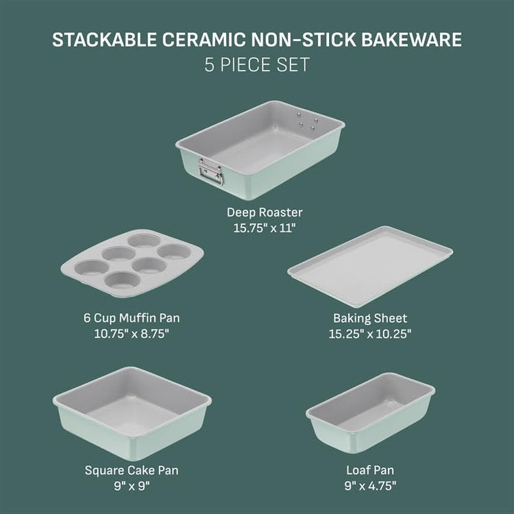 Refresh Ceramic Nonstick Baking Pans Set (5 Count)
