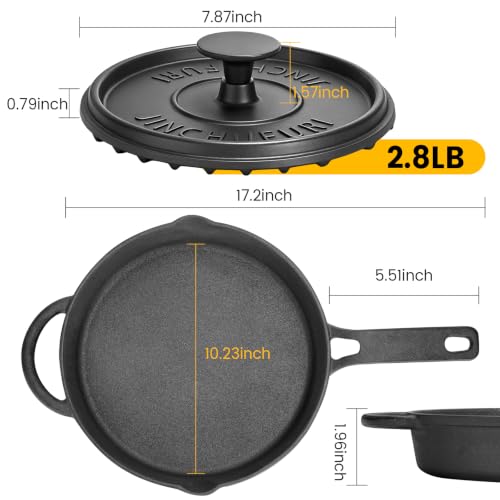Cast Iron Skillet Set 10 Inch Pre