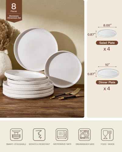 Ceramic Dinnerware Sets for 4 (8 Count)