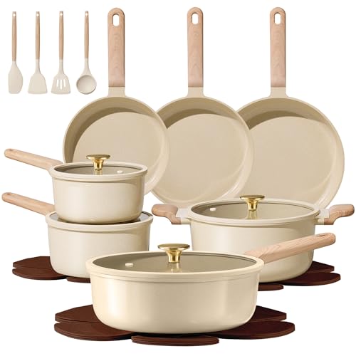 22pcs Ceramic Cookware Sets