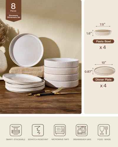 Stoneware Dinnerware Sets for 4 (8 Count)