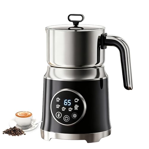 6-in-1 Electric Milk Frother and Steamer, Large Capacity Foam Maker