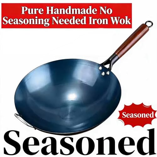 14 Inch Blue Carbon Steel Wok