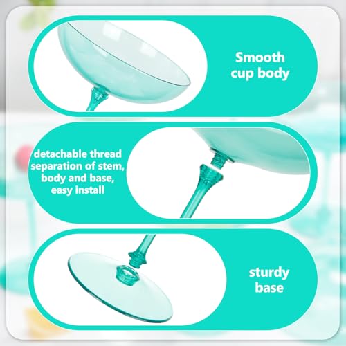 24 Pcs Plastic Coupe Glasses 9 oz Disposable Martini Glasses for Cocktails (24 Count)