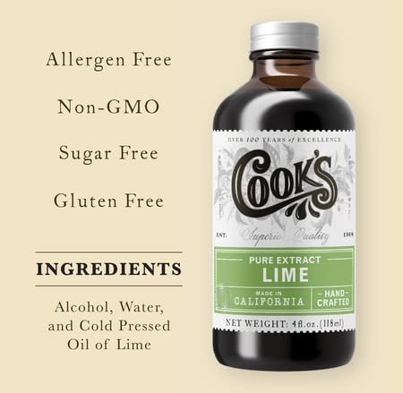 Cook's Pure Lime Extract 8 oz - Nestoria
