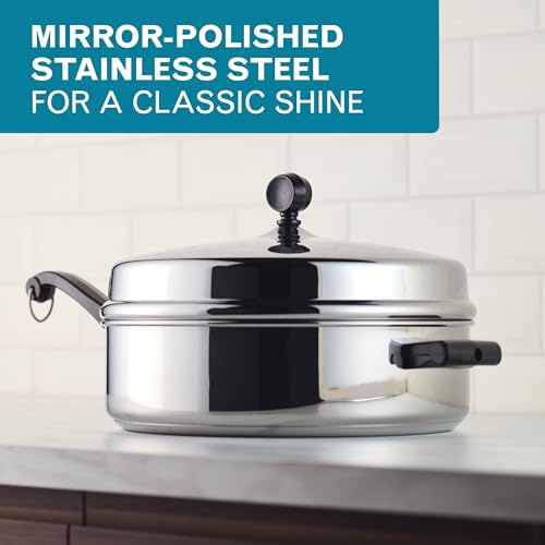 Classic Series Anniversary Edition Stainless Steel Sauté Pan and Lid with Helper Handle