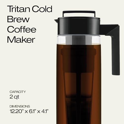 Deluxe Cold Brew Coffee Maker (Black / 2 qt)