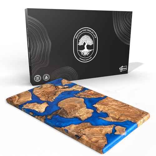 Handmade Olive Wood Resin Cutting Board