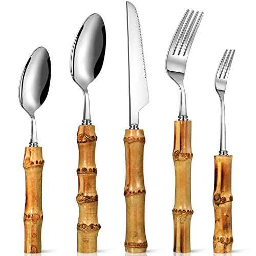 Bamboo Silverware Set 18