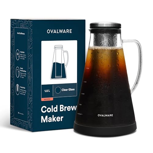 Airtight Cold Brew Coffee Maker with Tea Infuser & Spout 1.5L (51 Ounces)
