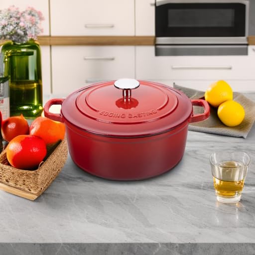 Enameled Cast Iron Dutch Oven Pot with Lid