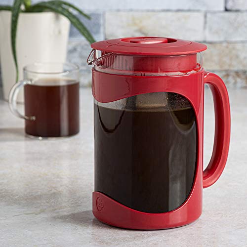 Burke Deluxe Cold Brew Iced Coffee Maker (1.6 Quart / Red)