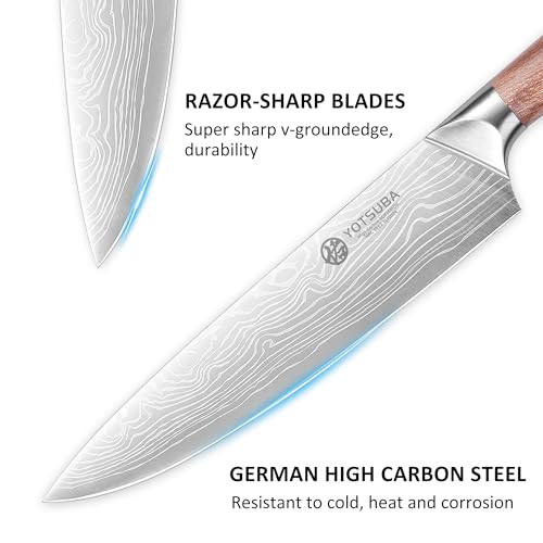 9 Inch Japanese Chef Knife with Full Tang Rosewood Handle