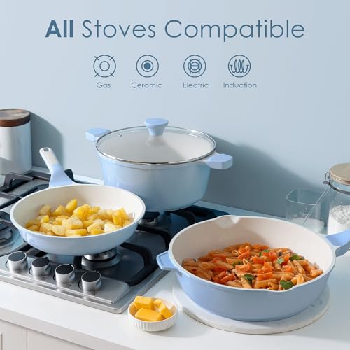Nonstick Ceramic Cookware Set Large 13