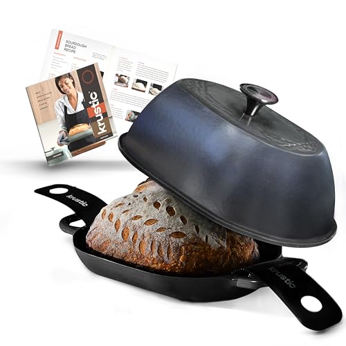 Enameled Cast Iron Dutch Oven for Professional Sourdough Bread Baking