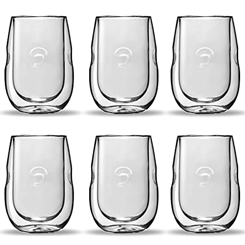 Moderna Artisan Series Double Wall Insulated Wine Glasses