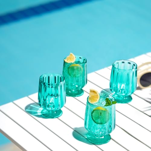 15oz Unbreakable Premium Drinking Glasses Set of 4