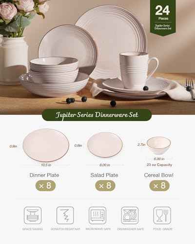 Jupiter Dinnerware Sets (24 Count)