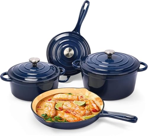 Enameled Cast Iron Cookware Set