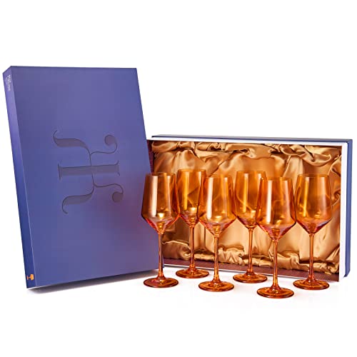 Colored Wine Glass Set