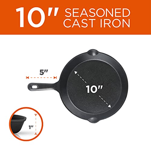 3 Piece Cast Iron Skillet Set (8", 10", 12" Skillet Set)