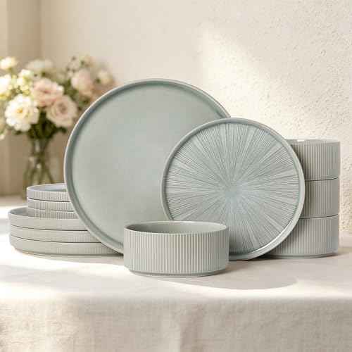 Stoneware Dinnerware Sets for 4