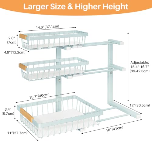 Under Sink Organizer (2-Pack / LightBlue)