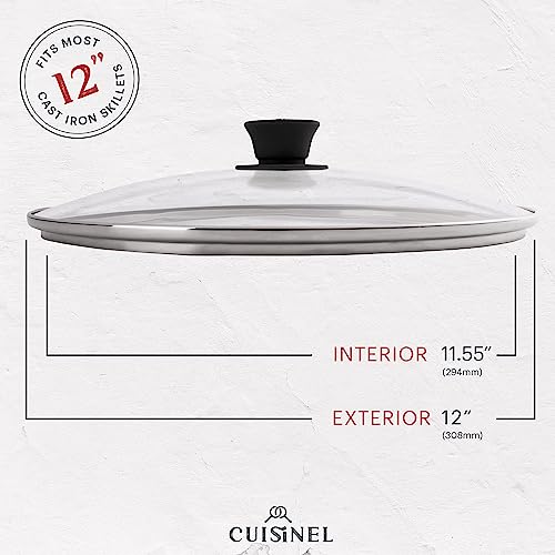 Cast Iron Skillet with Lid (12")