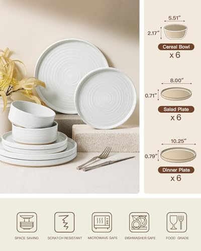 Stoneware Dinnerware Sets (18 Count)