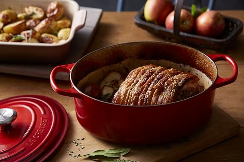 Enameled Cast Iron Oval Dutch Oven