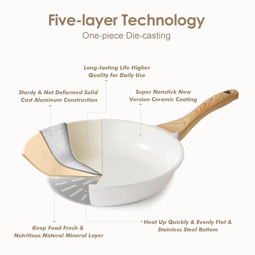 16Pcs Ceramic Cookware Set Non toxic