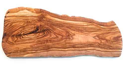 20" Rustic Handmade Bark Edge Olive Wood Charcuterie Board by Orchard Hardwoods