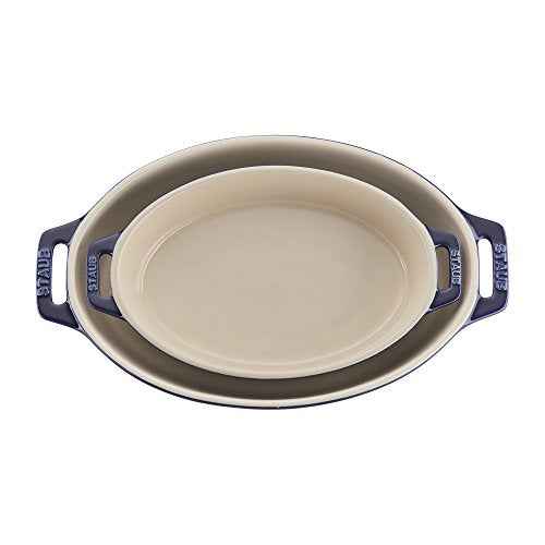 Ceramic 2 pc Oval Baking Dish Set (34.4 Ounce)