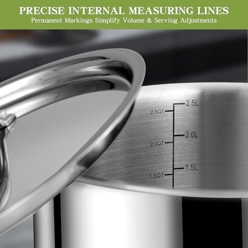 Triple Ply Stainless Steel Pots and Pans Set