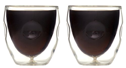 Moderna Artisan Series Double Wall 2 oz Beverage & Espresso Shot Glasses (2 Ounces)