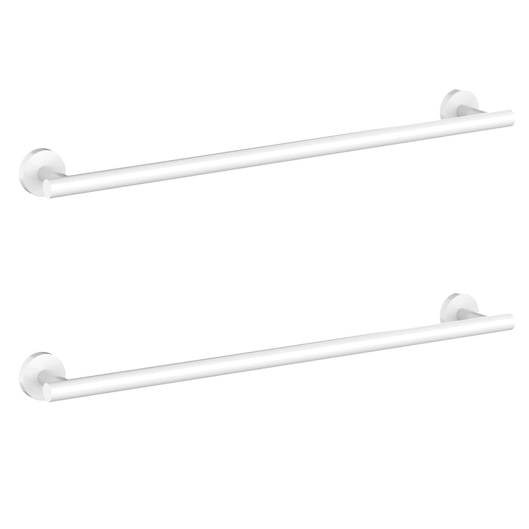 2 Pieces White Bathroom Towel Bar