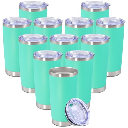 20 oz Tumbler Insulated Tumblers Stainless Steel Coffee Mug (Light Blue)
