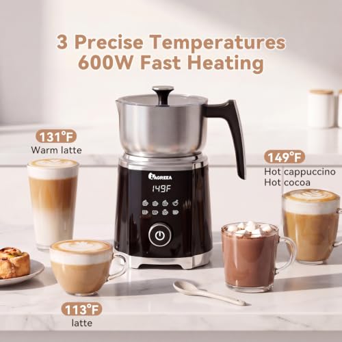 8 in 1 Milk Frother and Steamer (Black)