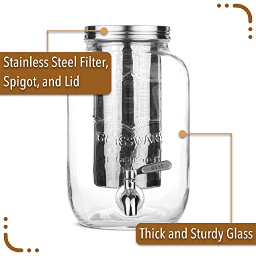 BTaT 1 Gallon Cold Brew Coffee Maker (Steel)