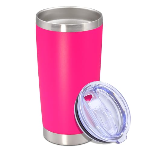 20 oz Tumbler Insulated Tumblers Stainless Steel Coffee Mug (Hot Pink)